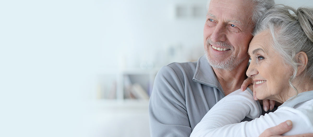 Image of man and woman hugging